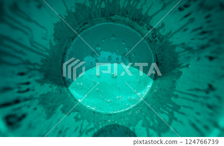 Abstract Aqua color in watercolor background tank,Summer background 124766739