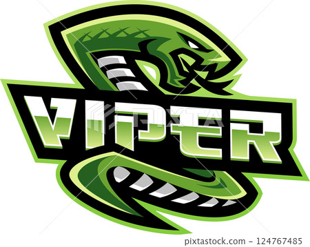 Green viper mascot 124767485