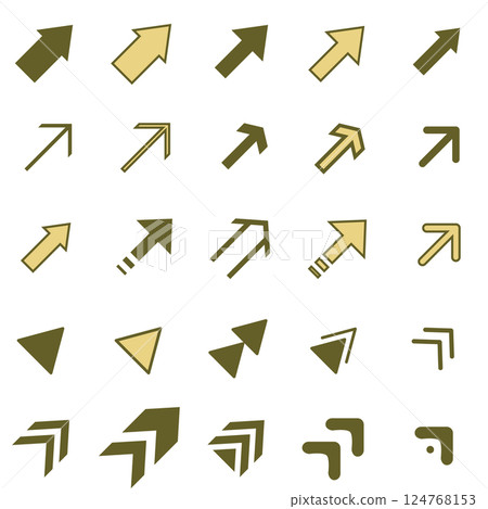 插圖素材:各種箭頭插圖集 插圖素材:各種箭頭插圖集 124768153