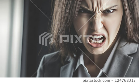 憤怒的女人 124768312