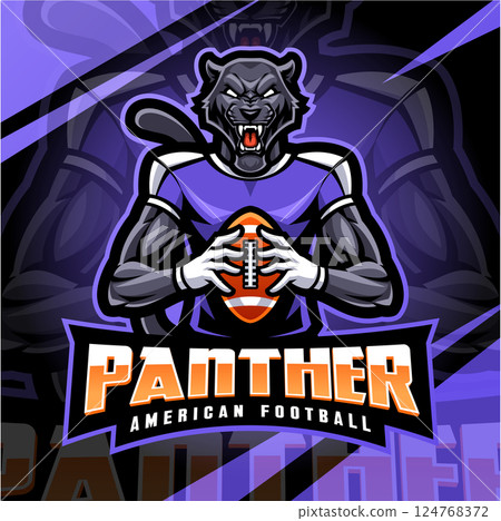 Panther american football mascot logo design Panther american football mascot logo design 124768372