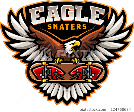 Eagle skaters mascot Eagle skaters mascot 124768684