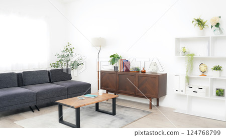 Empty living room with modern interior Empty living room with modern interior 124768799