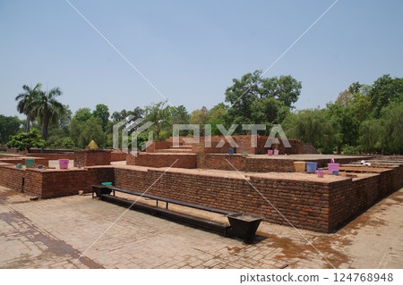 India: Sahet ruins, one of the eight great Buddhist holiest sites 124768948