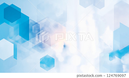象徵商業的抽象藍色背景 124769097