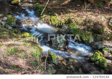 The clear stream of Kurama, Kyoto, Kyoto City The clear stream of Kurama, Kyoto, Kyoto City 124769184
