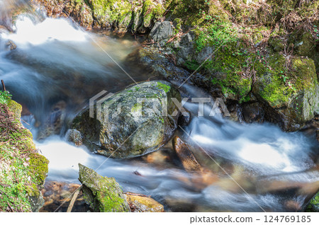 The clear stream of Kurama, Kyoto, Kyoto City The clear stream of Kurama, Kyoto, Kyoto City 124769185
