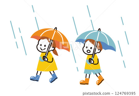 Rainy season and children 124769395