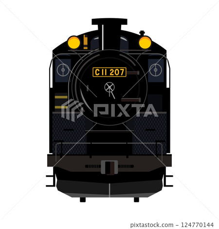 SL C11 207 號前視圖向量插圖 124770144
