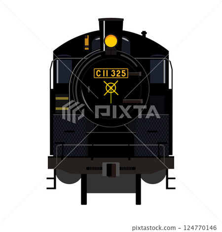 SL C11 No. 325 的前視圖向量插圖 SL C11 No. 325 的前視圖向量插圖 124770146