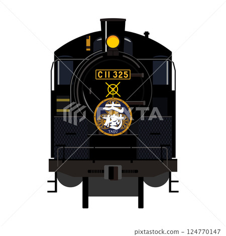 Front vector illustration of SL Taiki C11 No. 325 Front vector illustration of SL Taiki C11 No. 325 124770147