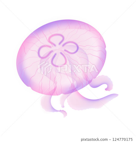 海月水母_粉紅色 124770175