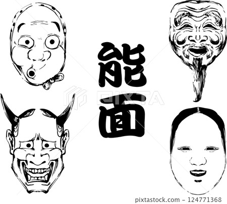 能劇面具 124771368