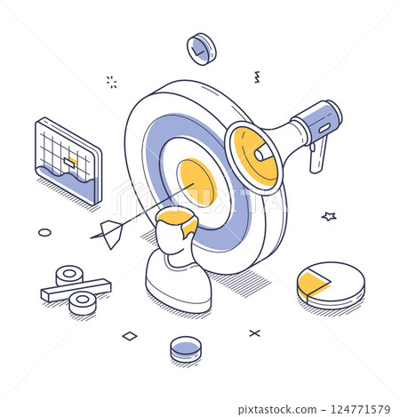 Exploring isometric design in modern vector illustrations for effective data visualization Exploring isometric design in modern vector illustrations for effective data visualization 124771579