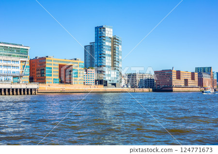 Hamburg port Hamburg port 124771673