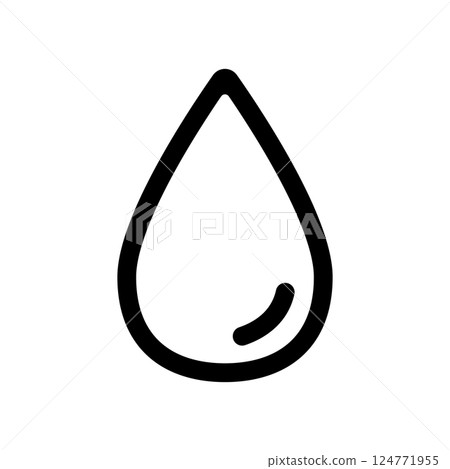 Water drop icon illustration 124771955