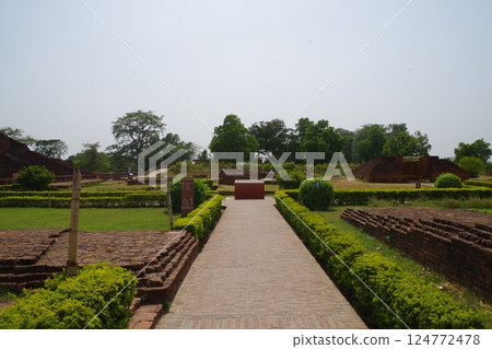 India World Heritage Site: Mahavihara Archaeological Site, Nalanda, Bihar 124772478