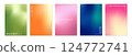 Beautiful gradients, set of 5, green, orange, yellow, red, pink, blue, purple, holographic 124772741