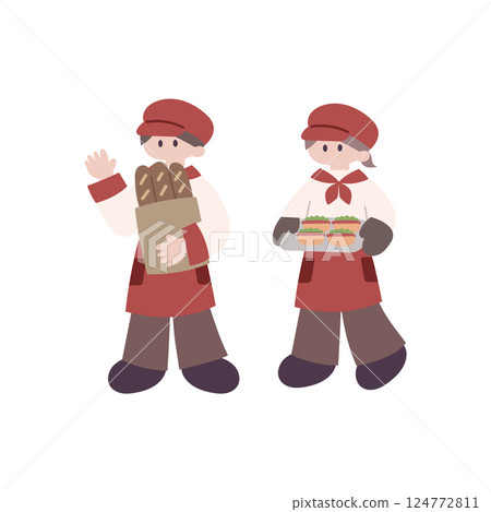 The bakery staff The bakery staff 124772811