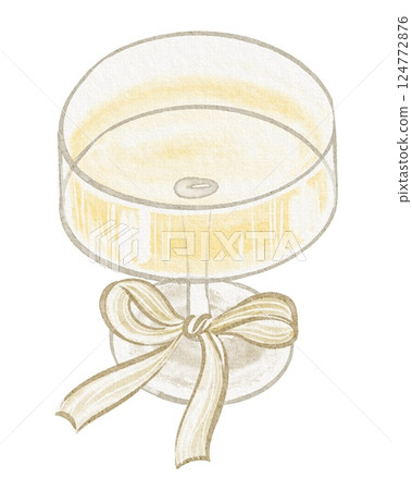 Watercolor illustration of a crystal wineglass filled with champagne. Drawing of a romantic cocktail for a wedding or anniversary celebration. Elegant design for invitations and party decor. Watercolor illustration of a crystal wineglass filled with champagne. Drawing of a romantic cocktail for a wedding or anniversary celebration. Elegant design for invitations and party decor. 124772876