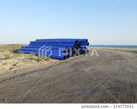 Industrial polymer pipes. Industrial polymer pipes. 124773031
