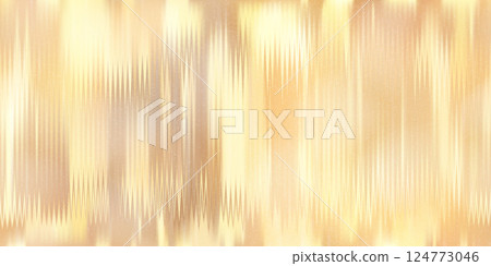 Golden wavy ribbed acrylic or yellow beige plexi glass seamless bg with grainy texture 124773046