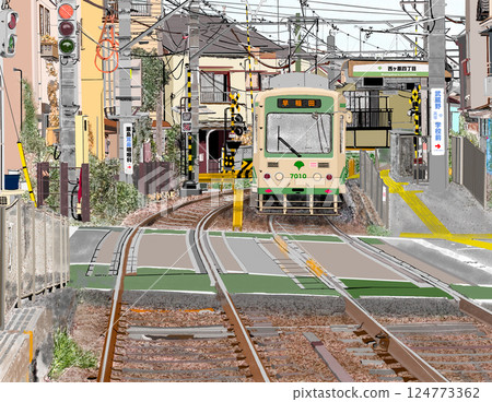 有軌電車運行 124773362