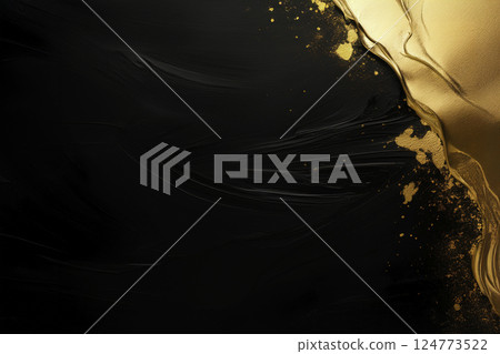 黑色背景塗上金漆,右上角塗上金色 黑色背景塗上金漆,右上角塗上金色 124773522