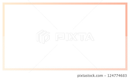 Background frame illustration with a gradient frame accented with stripes 124774683