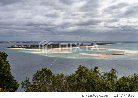 Troia Peninsula or Troia Nature Reserve in Portugal is part of Sado Estuary natural park. Troia Peninsula or Troia Nature Reserve in Portugal is part of Sado Estuary natural park. 124774936