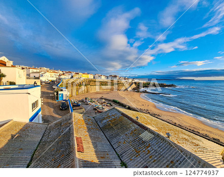 Praia dos Pescadores, fishermen beach in Ericeira village near Lisbon, Portugal Praia dos Pescadores, fishermen beach in Ericeira village near Lisbon, Portugal 124774937