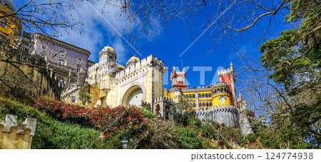The National Palace of Pena, a UNESCO World Heritage Site at Sintra, Portugal. The National Palace of Pena, a UNESCO World Heritage Site at Sintra, Portugal. 124774938