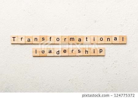 transformation leadership word written on wood block. transformation leadership text on cement table for your desing, concept transformation leadership word written on wood block. transformation leadership text on cement table for your desing, concept 124775372