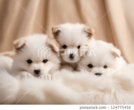 Cute good friend dog 124775450