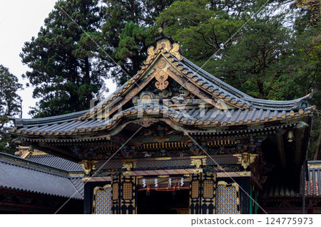 Shinyosha Portable Shrine Building at Toshogu Shrine in Nikko Japan 124775973