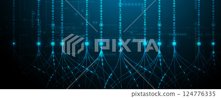 Data technology and machine learning neural flow network Data technology and machine learning neural flow network 124776335