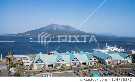 March 23 2025 View of a Harbor With Ships, Pier, and Waterfront Buildings, Japan 124776377
