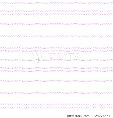 Hand drawn watercolor pearls string seamless pattern isolated on white background. Can be used for textile, fabric scrapbook and other printed products. 124776634