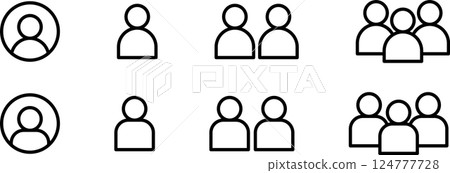 Person/person's My Page Icon Mark 2ai Person/person's My Page Icon Mark 2ai 124777728