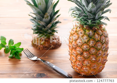 Fresh pineapple Fresh pineapple 124777763