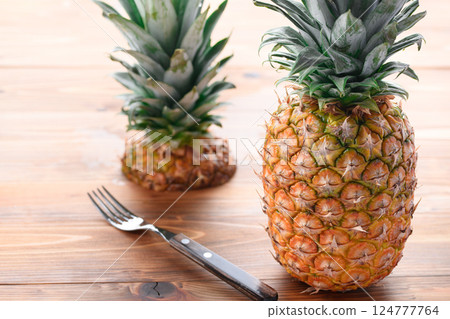 Fresh pineapple 124777764