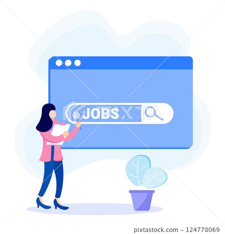 Illustration vector graphic cartoon character of jobs Illustration vector graphic cartoon character of jobs 124778069