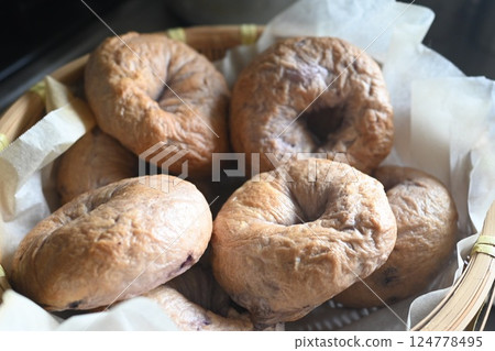 Donuts in a basket Donuts in a basket 124778495