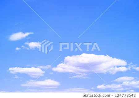 Blue sky and cloud image 124778548