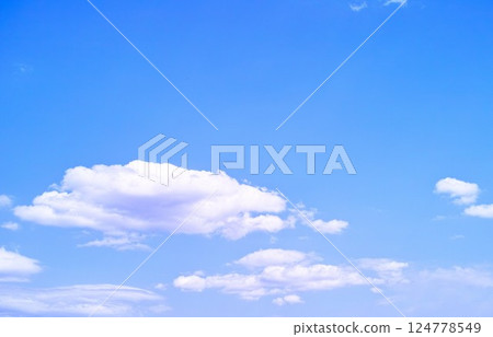 Blue sky and cloud image 124778549