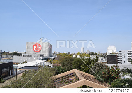 Panoramic view of Futako Tamagawa area, Setagaya Ward, Tokyo 124779927