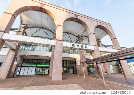 Sasebo City, Nagasaki Prefecture, Japan's westernmost station, JR Sasebo Station 124780095
