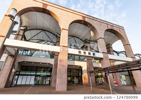 長崎縣佐世保市日本最西端的車站JR佐世保站 124780099