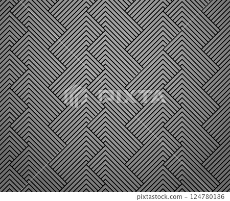 Abstract geometric pattern with stripes, lines. Seamless vector background. Gray and black ornament. Simple lattice graphic design 124780186