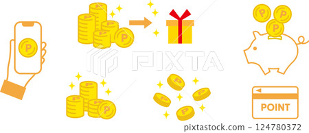 點硬幣插圖2 124780372